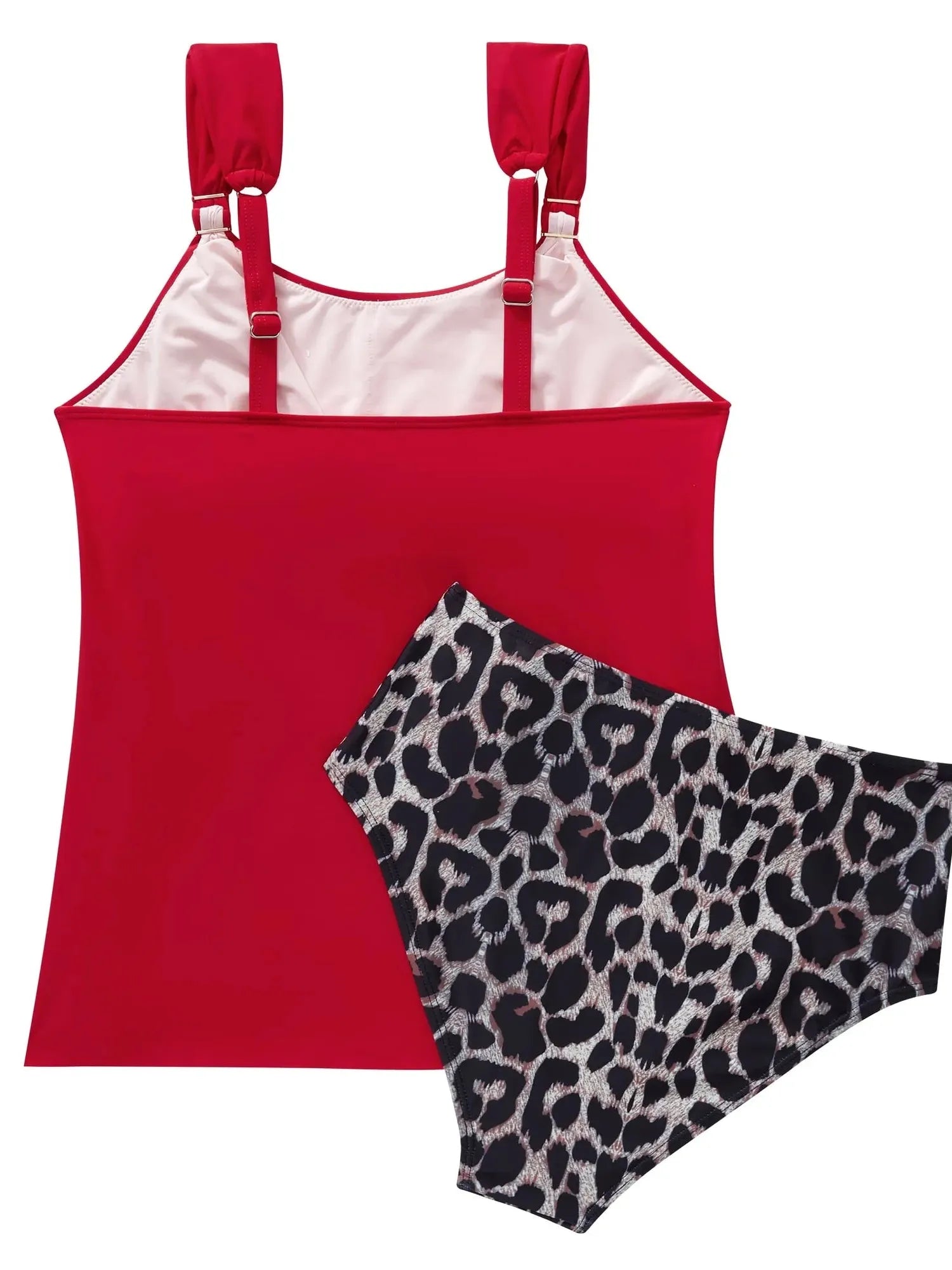 Ruffle High Waisted Tankini Swimsuit