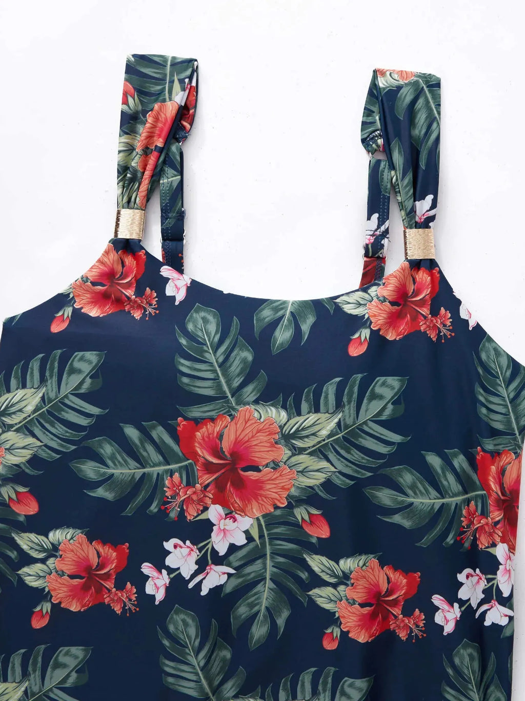 Ruffle High Waisted Tankini Swimsuit