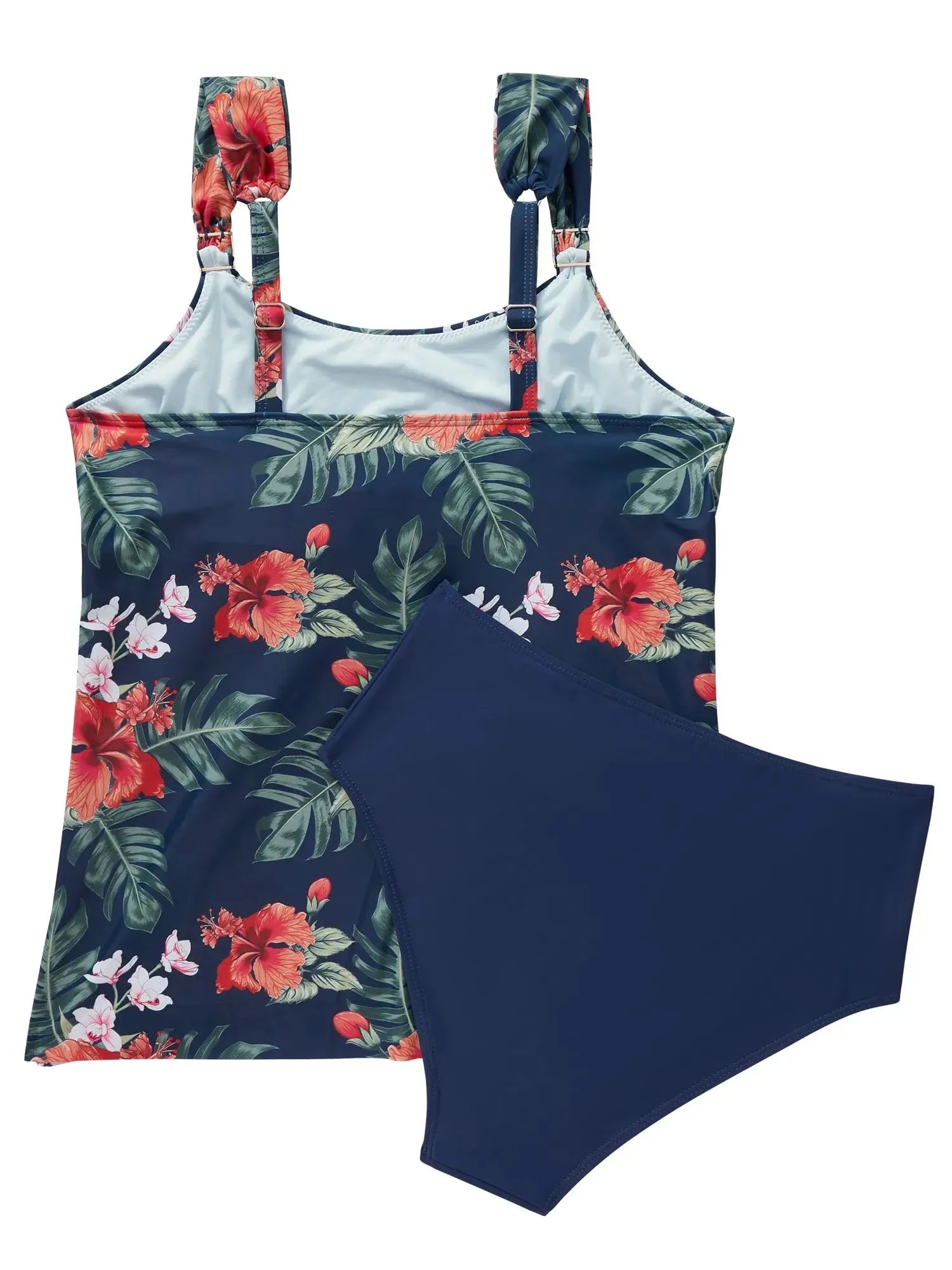 Ruffle High Waisted Tankini Swimsuit