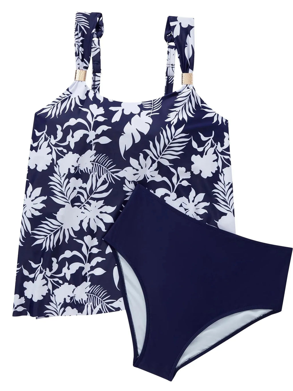 Ruffle High Waisted Tankini Swimsuit