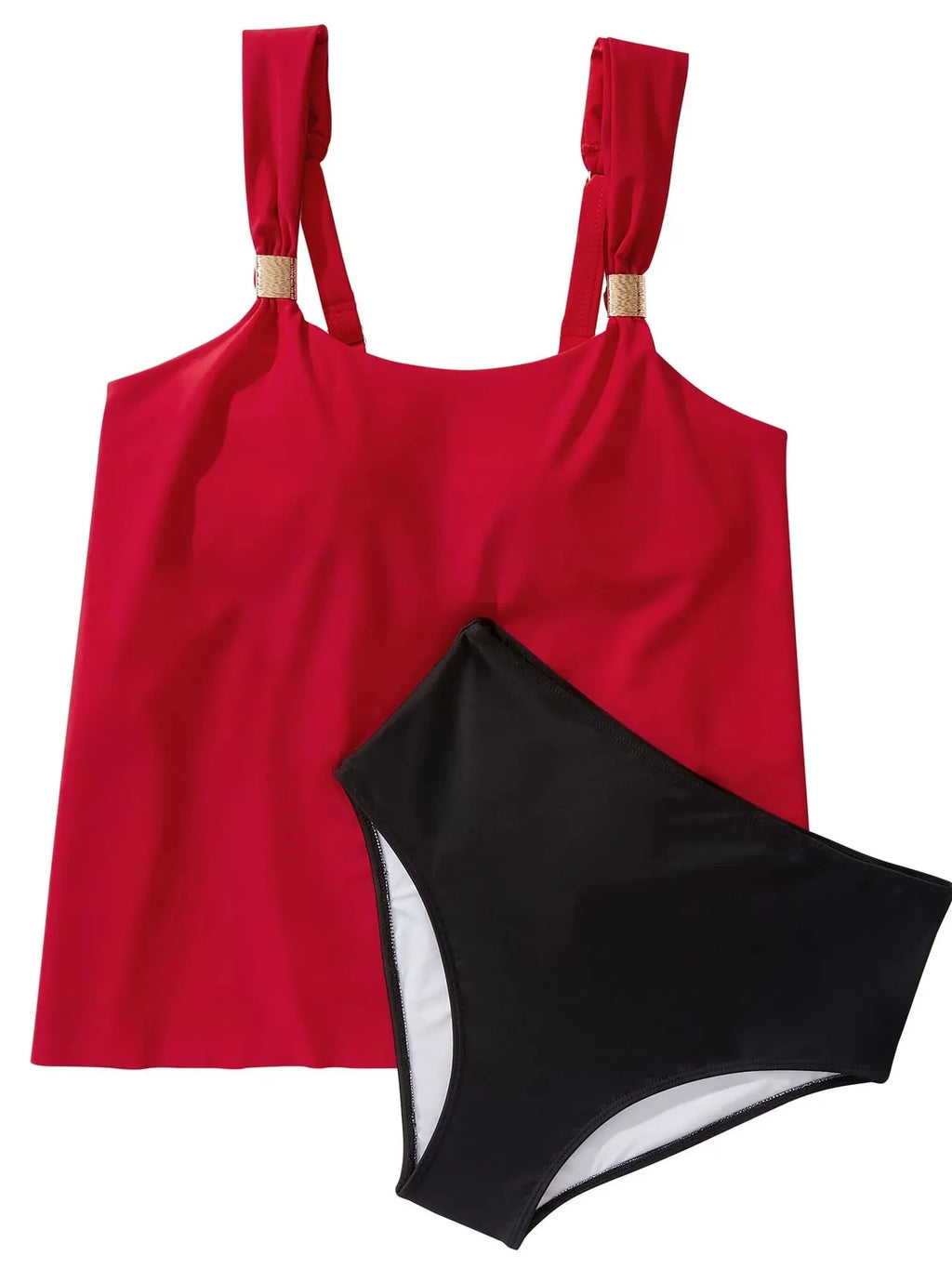 Ruffle High Waisted Tankini Swimsuit