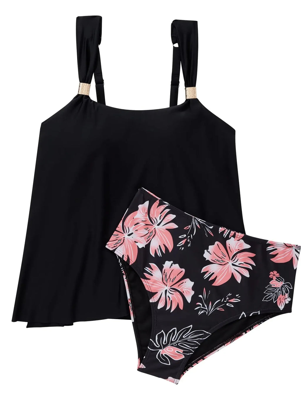 Ruffle High Waisted Tankini Swimsuit