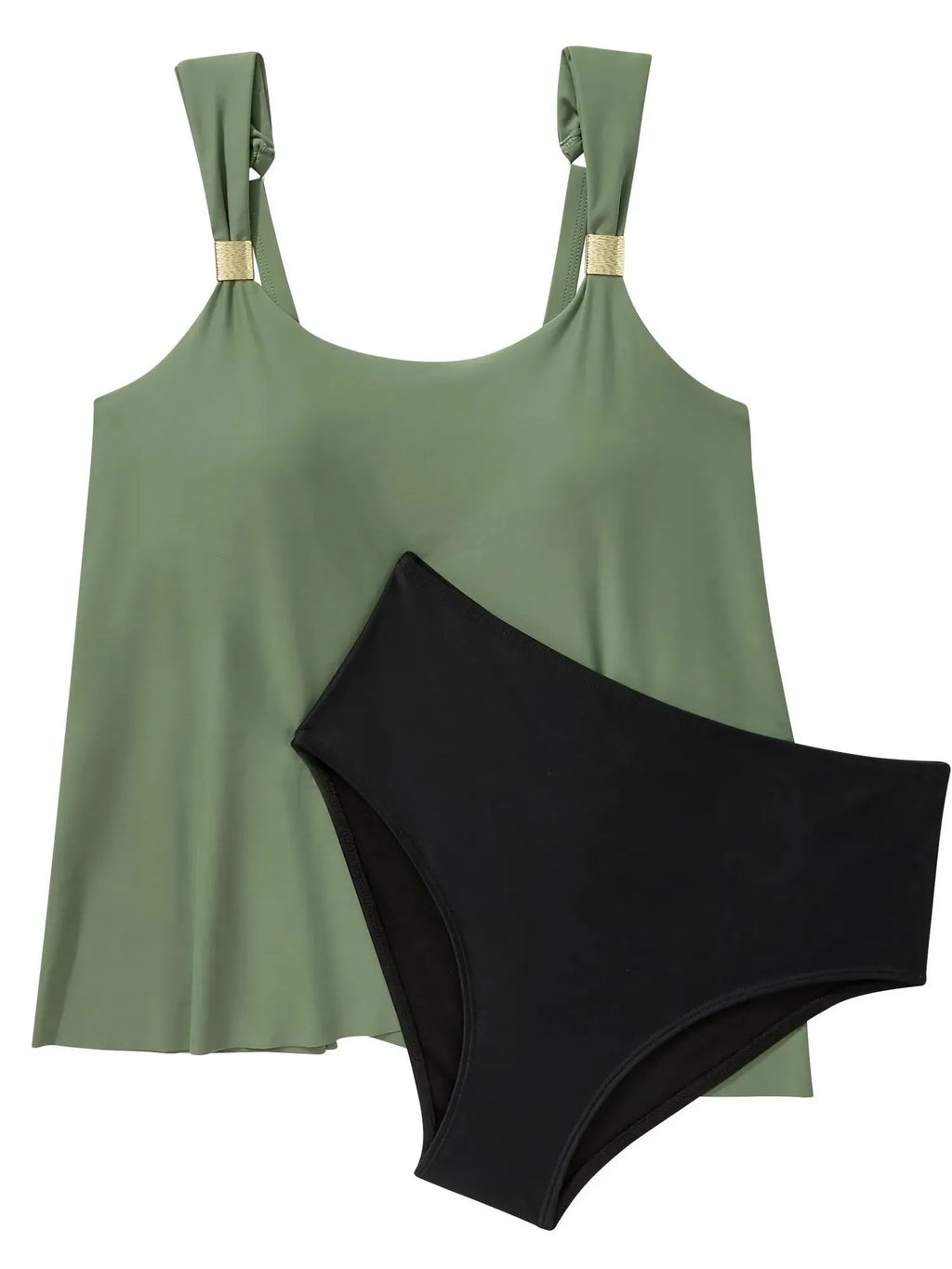Ruffle High Waisted Tankini Swimsuit