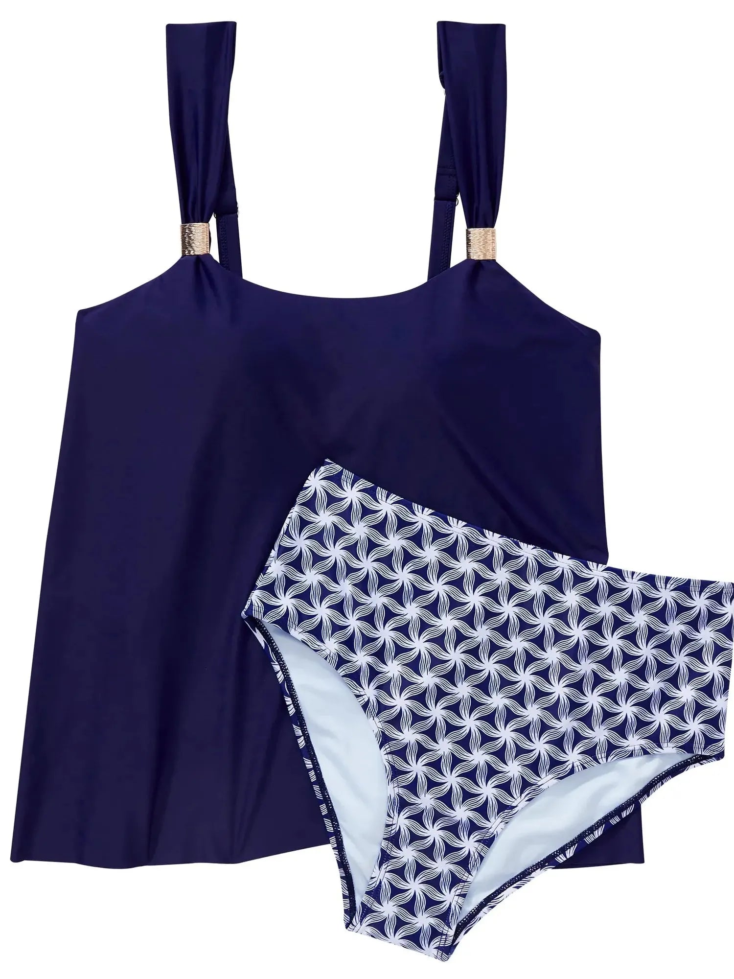 Ruffle High Waisted Tankini Swimsuit