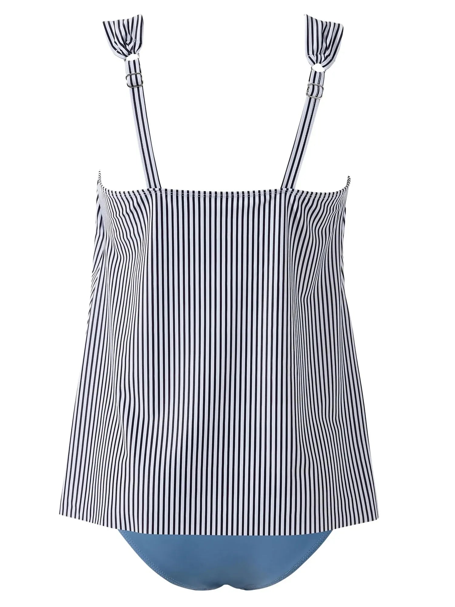 Ruffle High Waisted Tankini Swimsuit