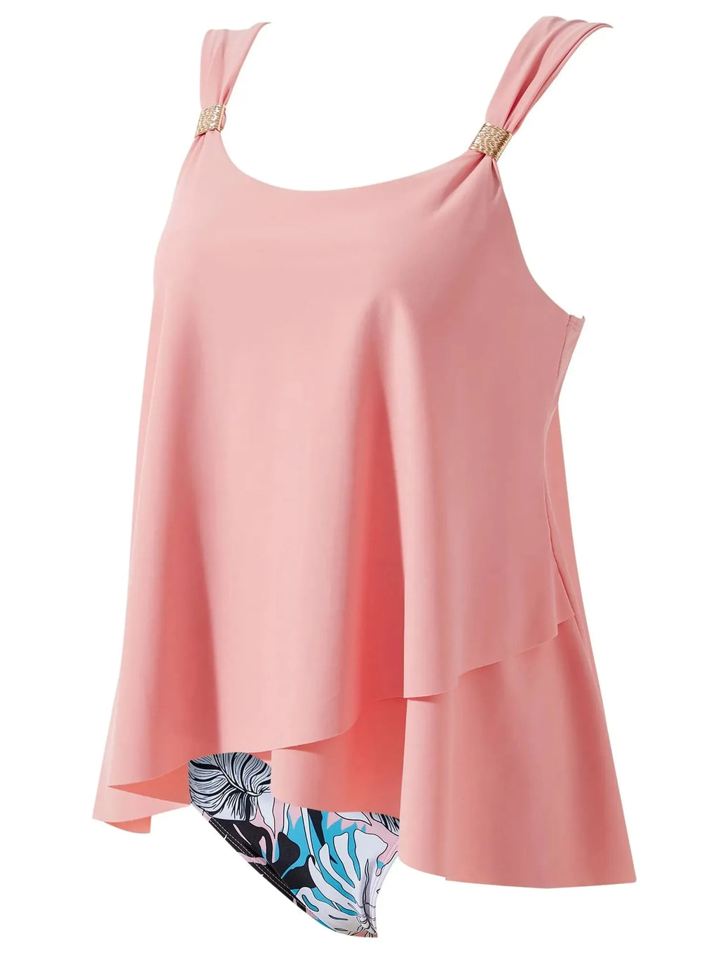 Ruffle High Waisted Tankini Swimsuit