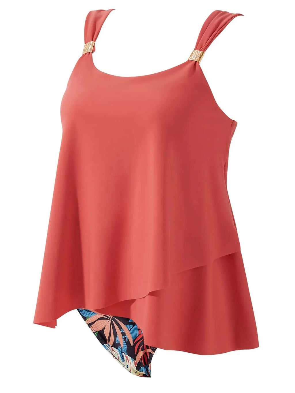 Ruffle High Waisted Tankini Swimsuit