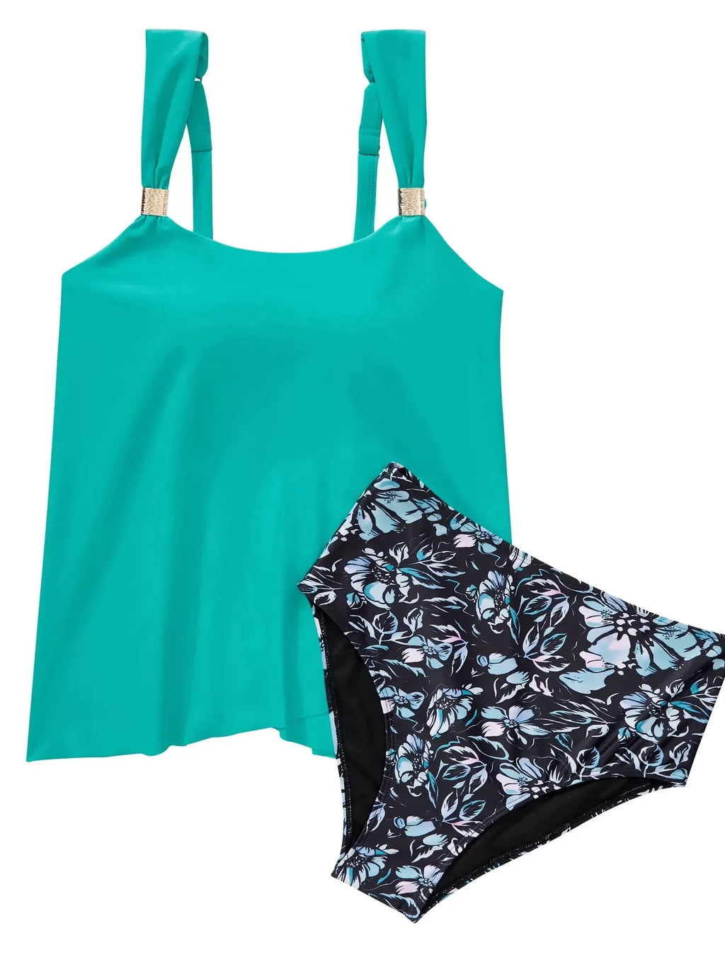 Ruffle High Waisted Tankini Swimsuit