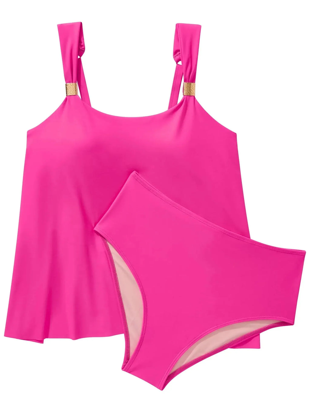 Ruffle High Waisted Tankini Swimsuit