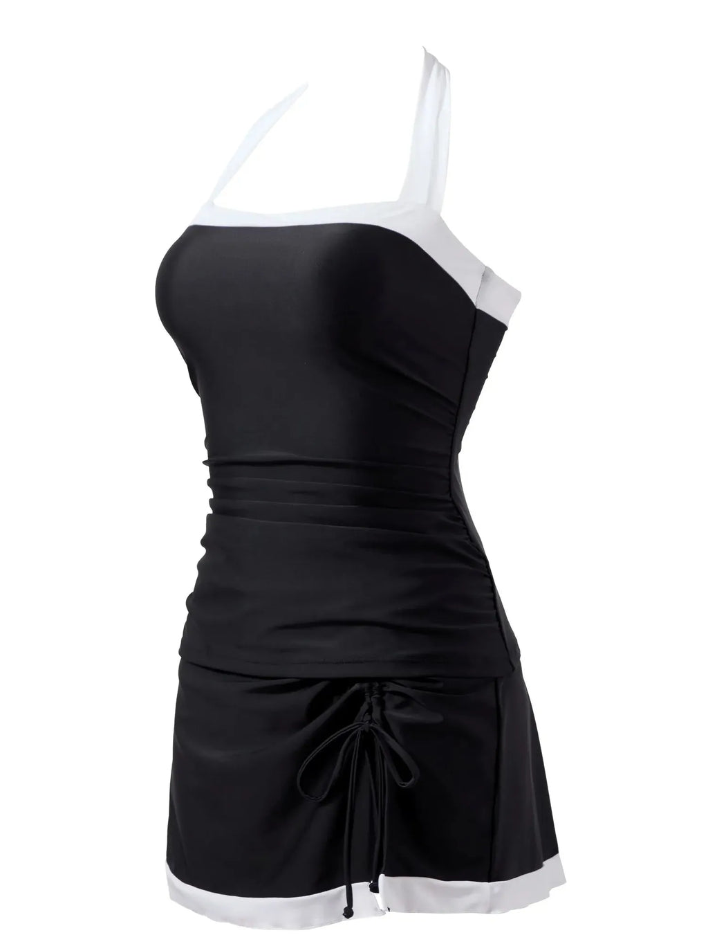 Tummy Control Backless Tankini Swimsuit