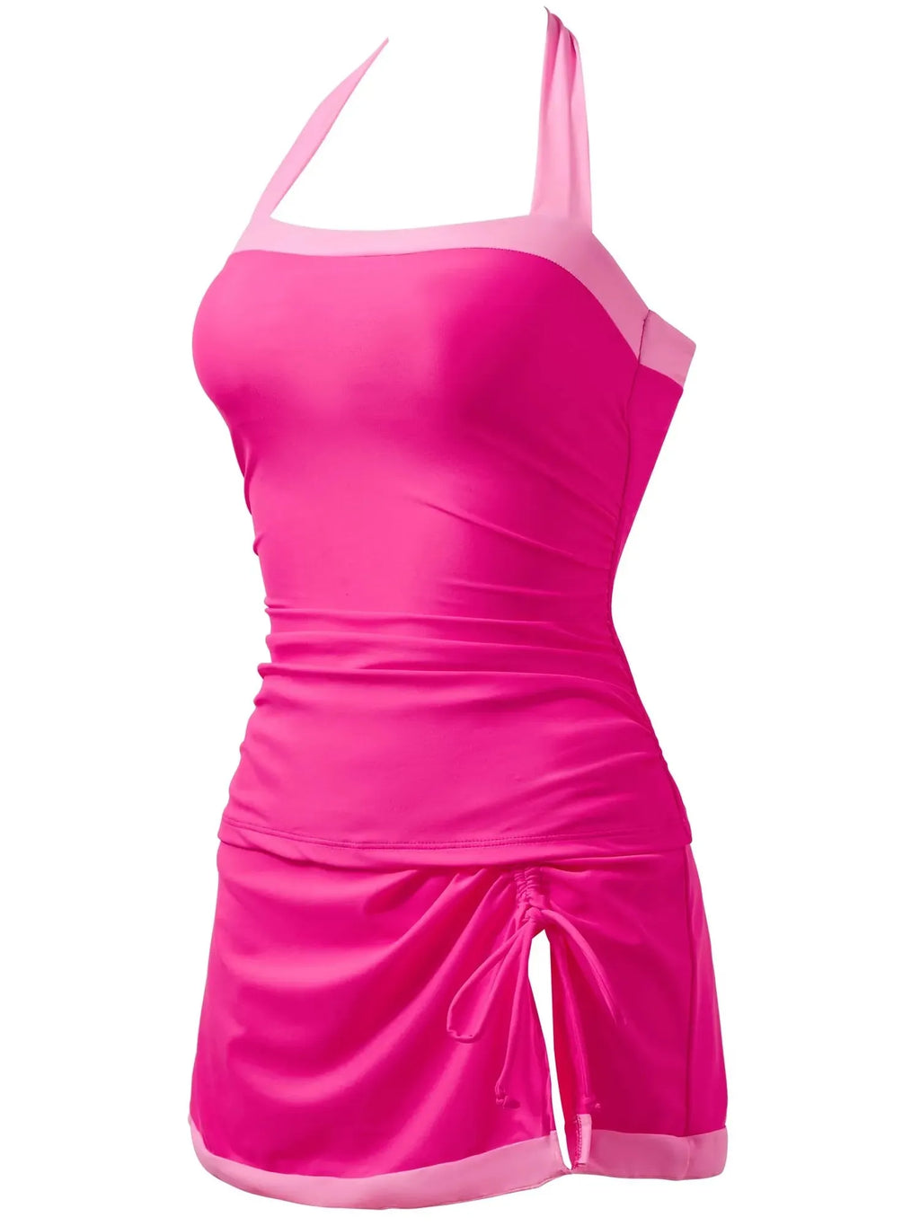 Tummy Control Backless Tankini Swimsuit