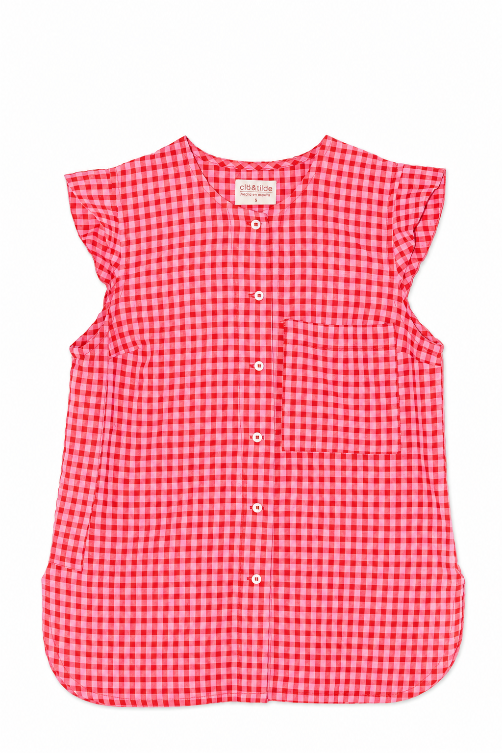 CAMISA VICHY FUCSIA