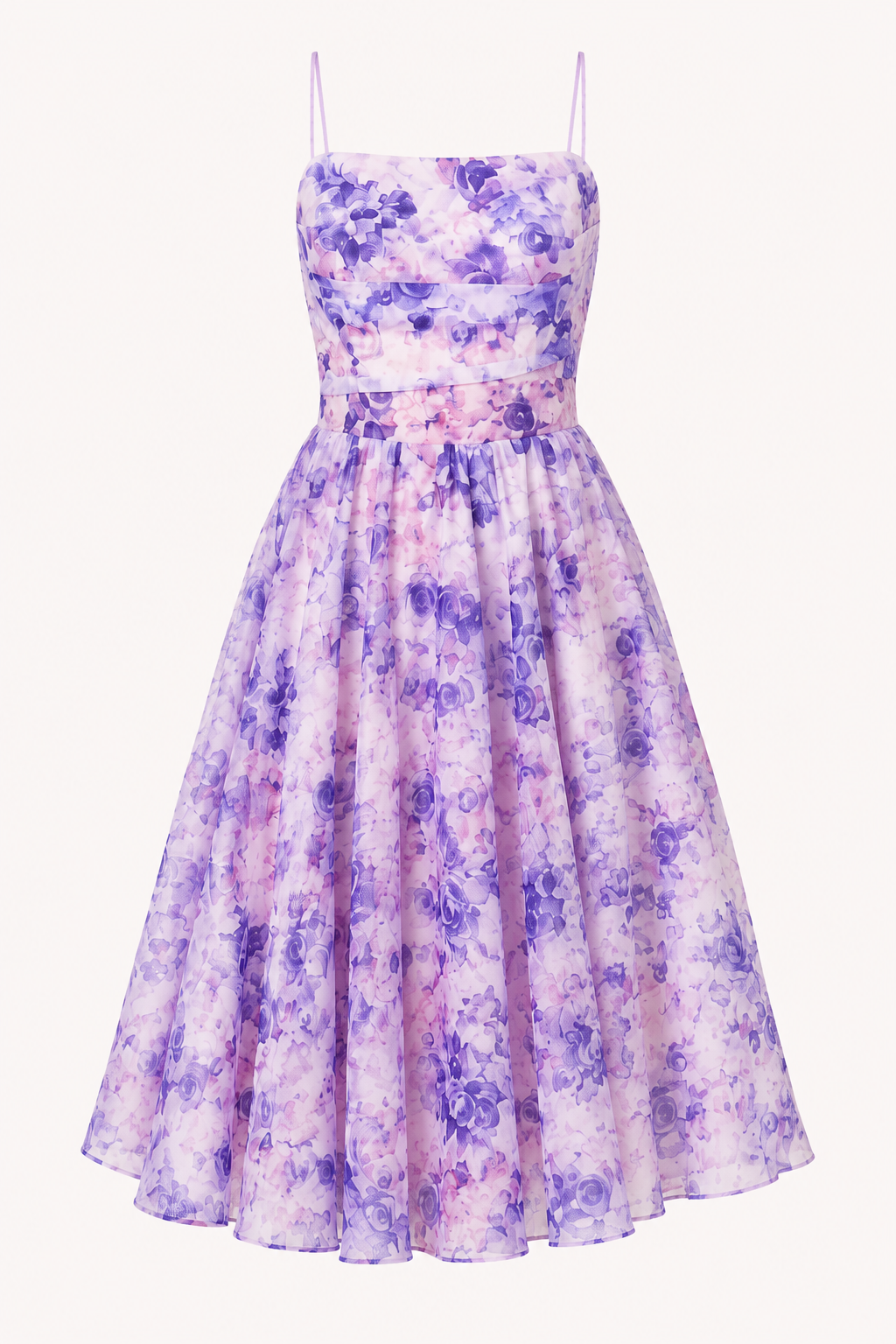 Vestido midi mujer floral estilo romántico - Elira