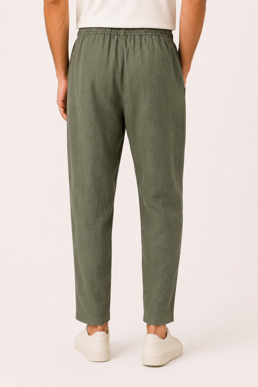 Pantalón casual lino hombre cintura elástica - Jannik