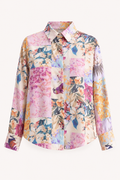 Blusa estampada manga larga mujer - Laura
