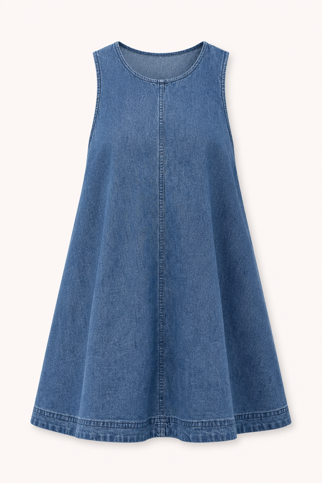 Vestido corto mujer denim sin mangas casual - Elske