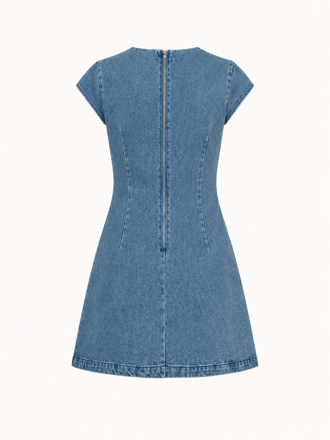 Vestido vaquero corto mujer manga corta - Loreen