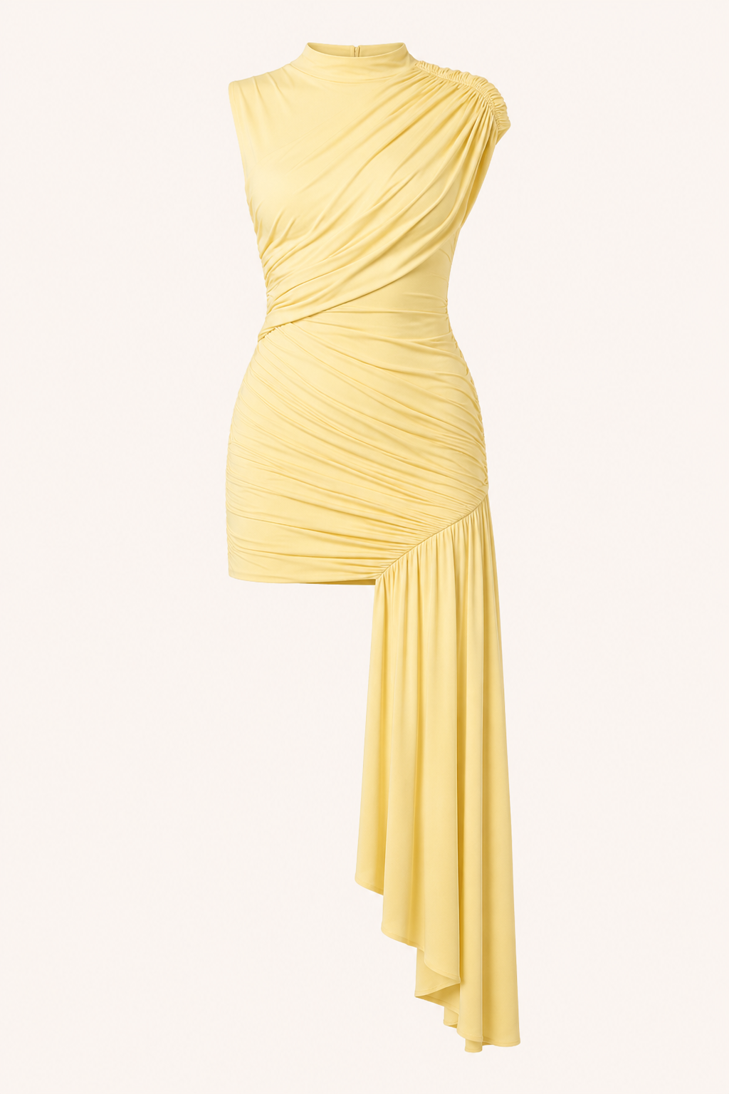 Vestido corto mujer elegante fruncido ajustado - Elisa
