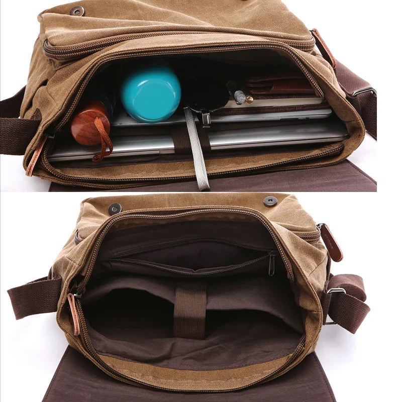 Marco Vintage Canvas Messenger Bag