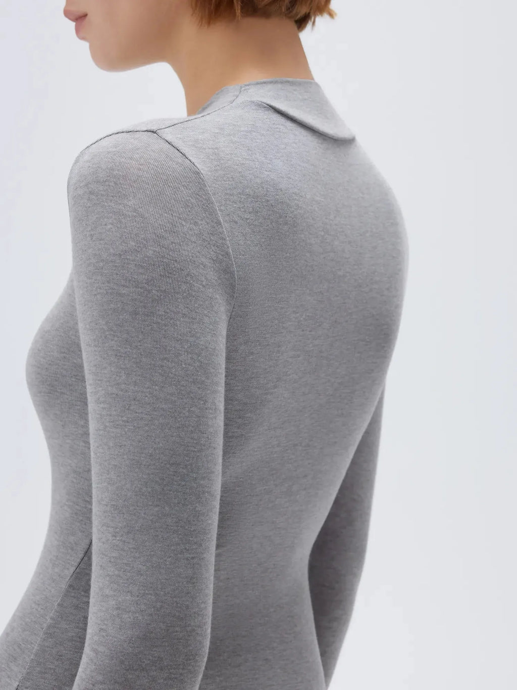 Cloud Cashmere Asymmetric Neck Shirt - Long Sleeve