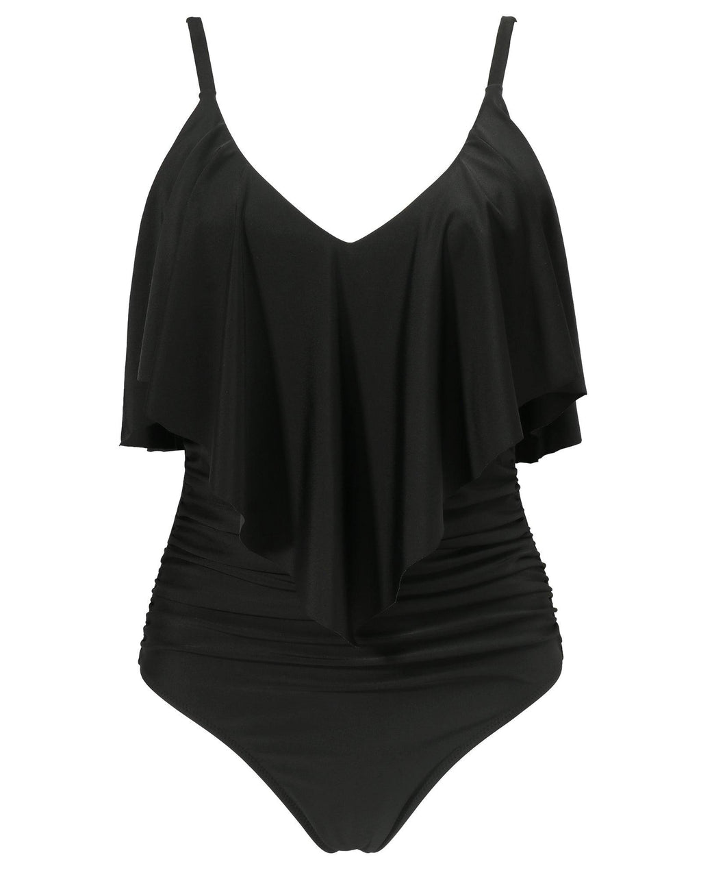 Ruffle One-Piece Ruched Swimsuits