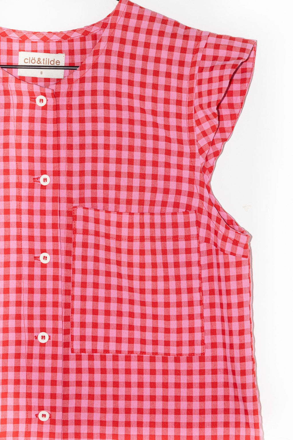 CAMISA VICHY FUCSIA