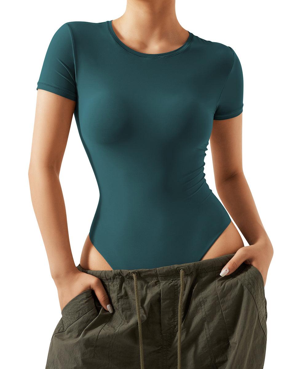 Buttery Soft Crew Neck Bodysuit - Short Sleeve