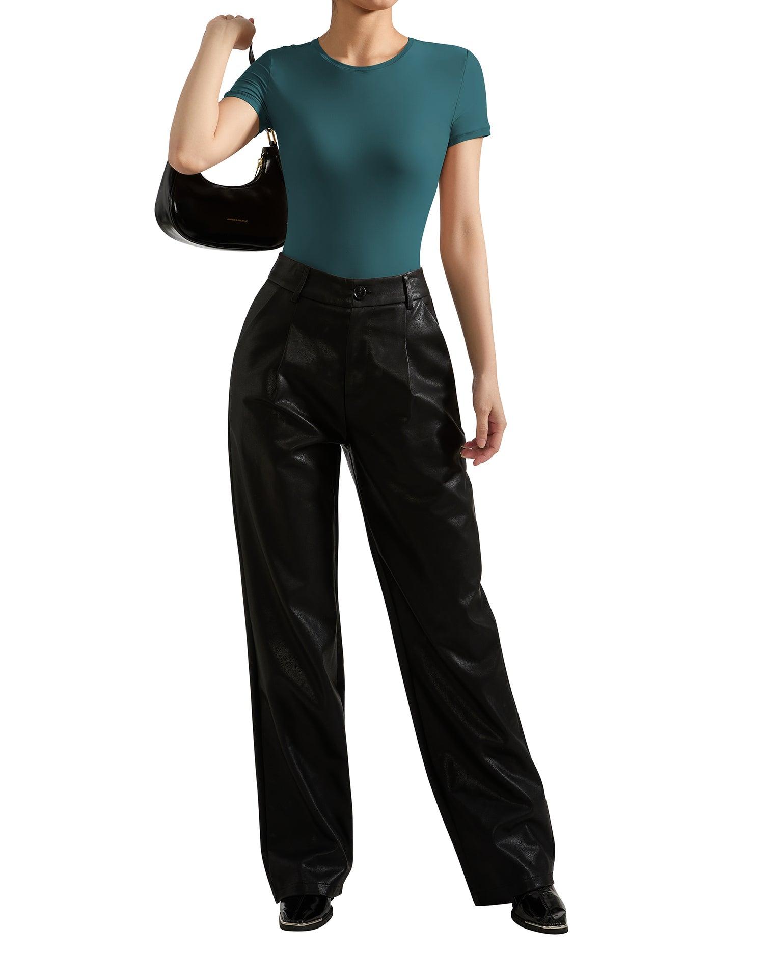 Buttery Soft Crew Neck Bodysuit - Short Sleeve