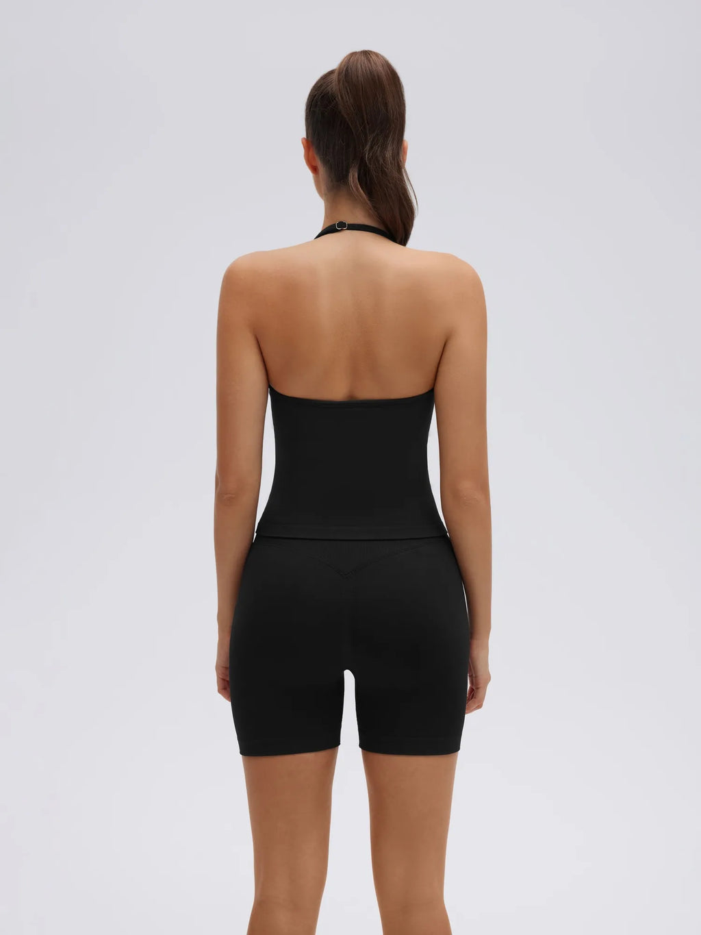 Strappy Halterneck V Neckline  Halter Top