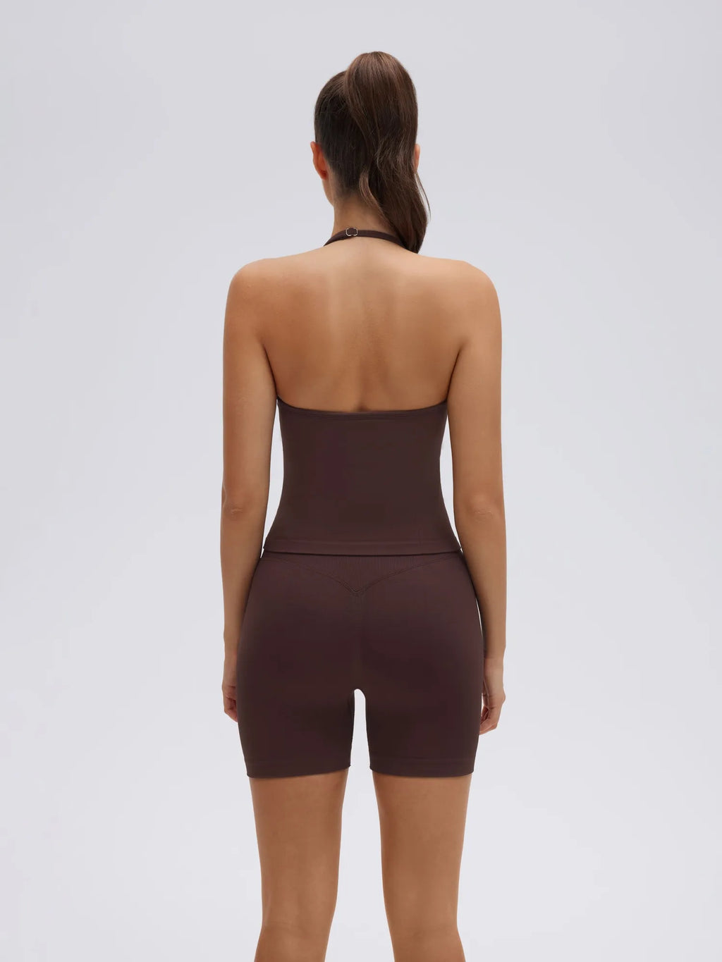 Strappy Halterneck V Neckline  Halter Top