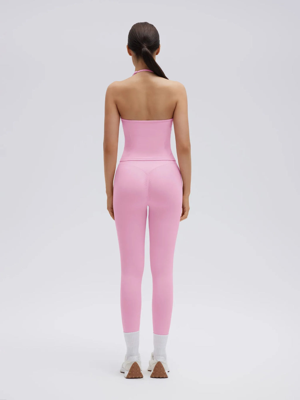 Strappy Halterneck V Neckline  Halter Top