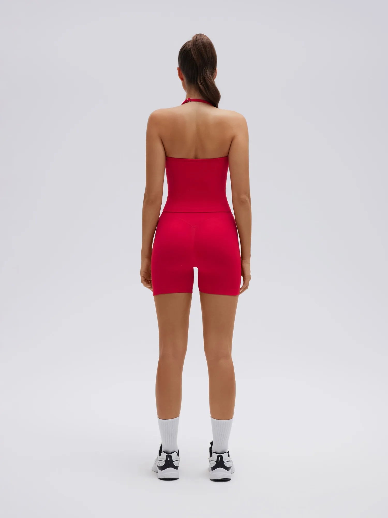 Strappy Halterneck V Neckline  Halter Top
