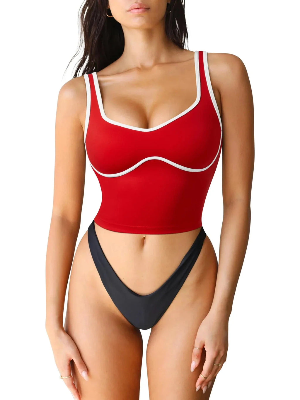 Sweetheart Neckline Sports Bra