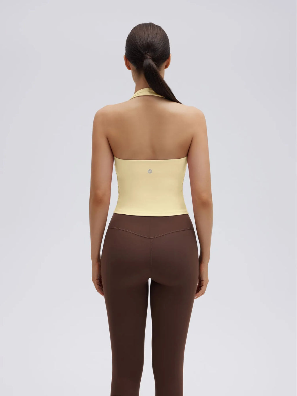 Padded Halter Backless Longline Workout Tank Tops