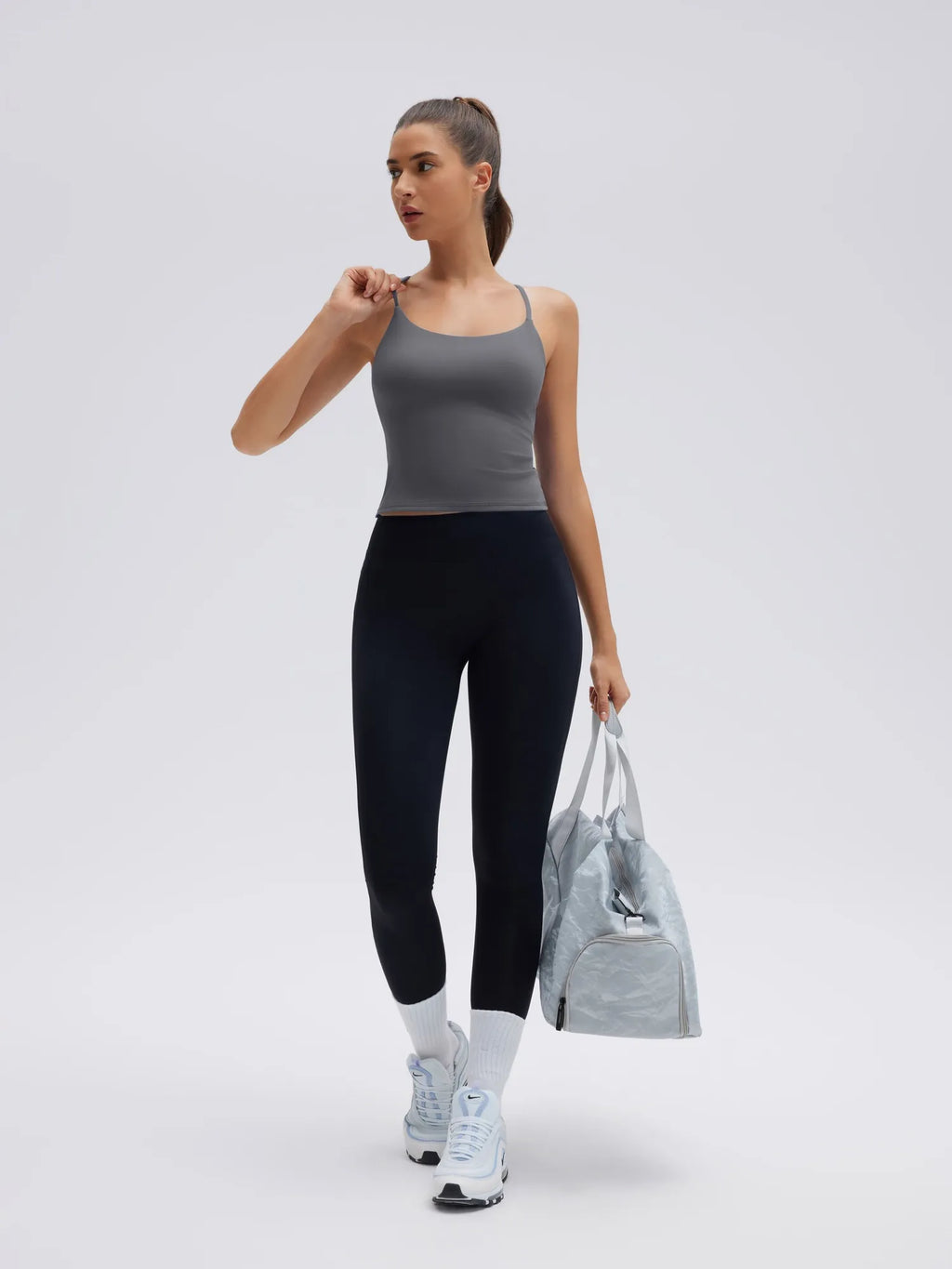 Longline Padded Open Back Spaghetti Strap Camisole Tops