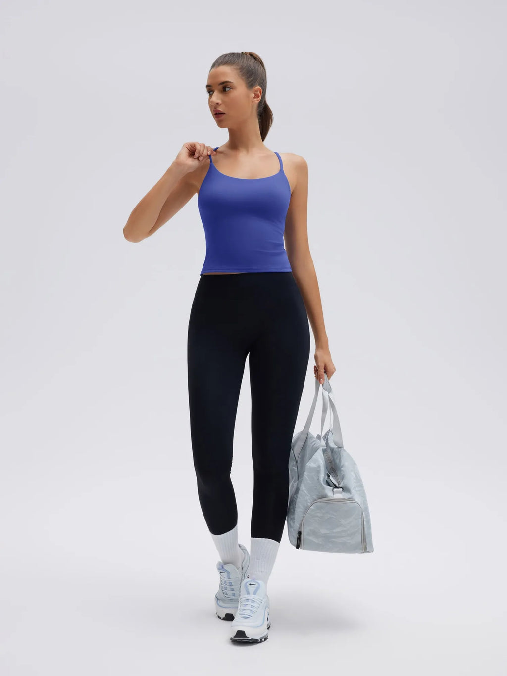 Longline Padded Open Back Spaghetti Strap Camisole Tops