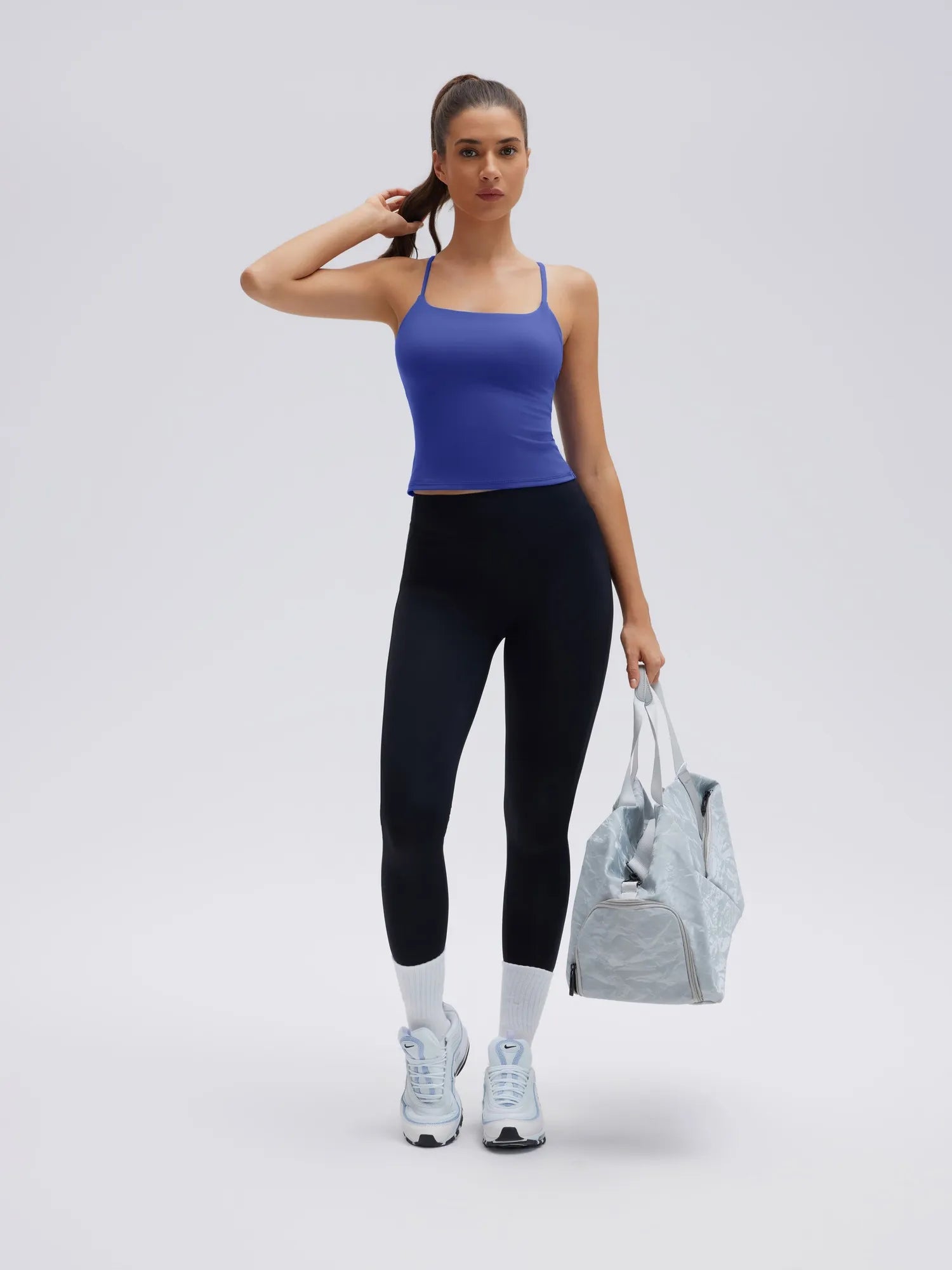 Longline Padded Open Back Spaghetti Strap Camisole Tops