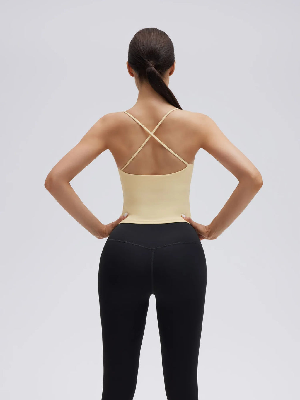 Longline Padded Open Back Spaghetti Strap Camisole Tops