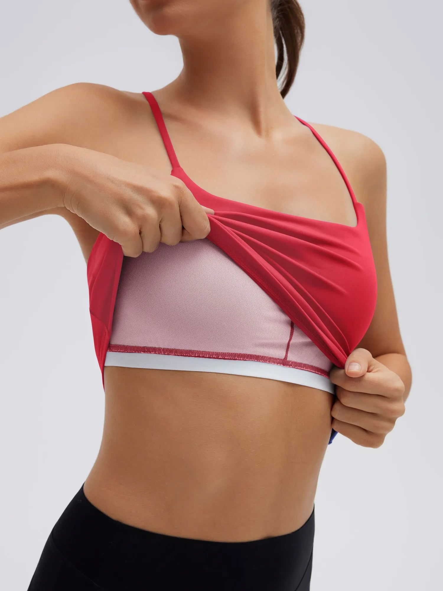 Longline Padded Open Back Spaghetti Strap Camisole Tops