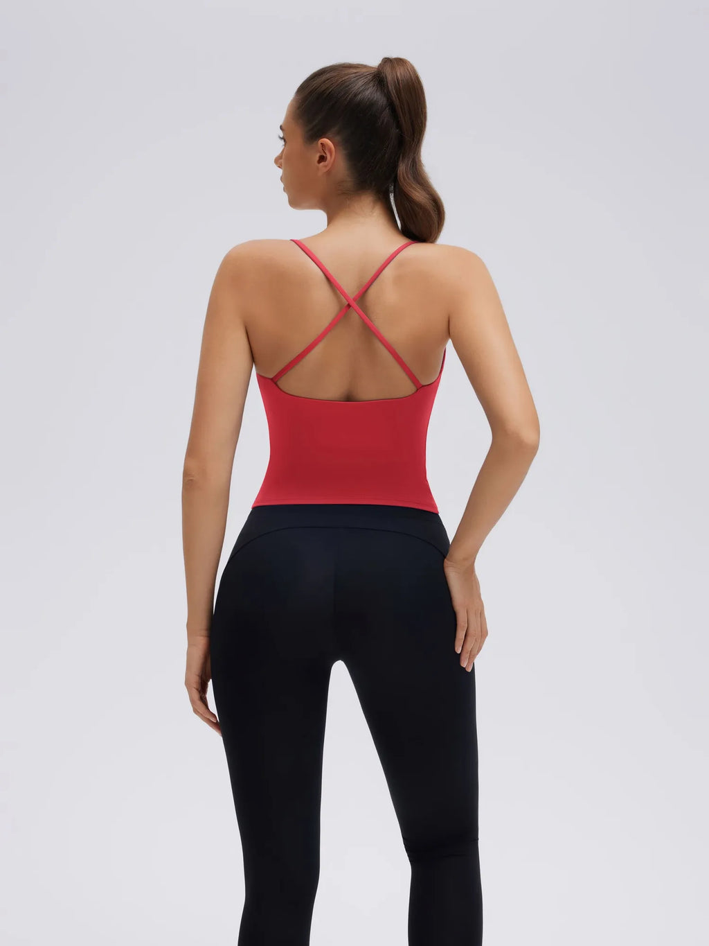 Longline Padded Open Back Spaghetti Strap Camisole Tops