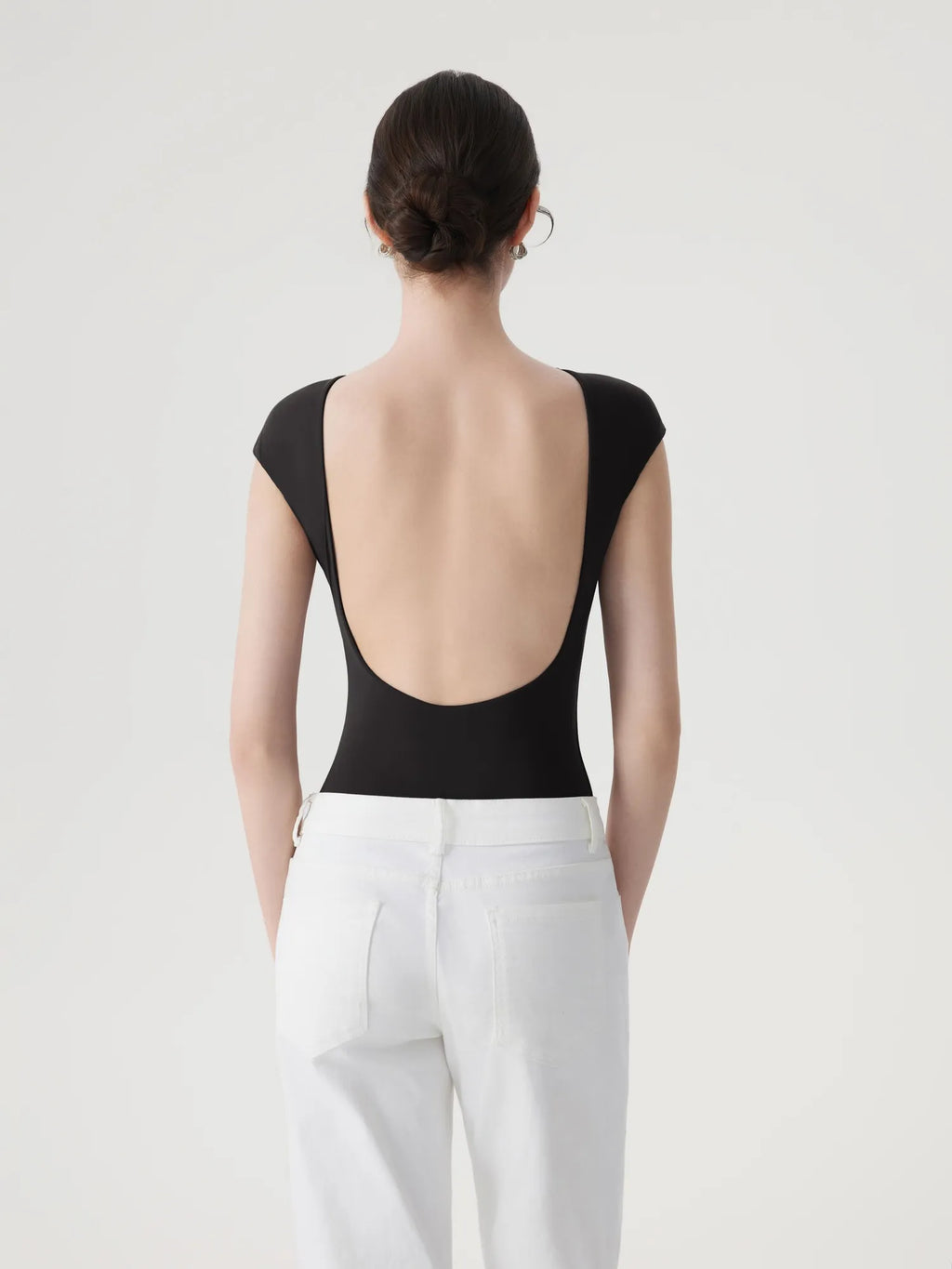 Backless Y2k Double Lined Bodysuit - Short Sleeve