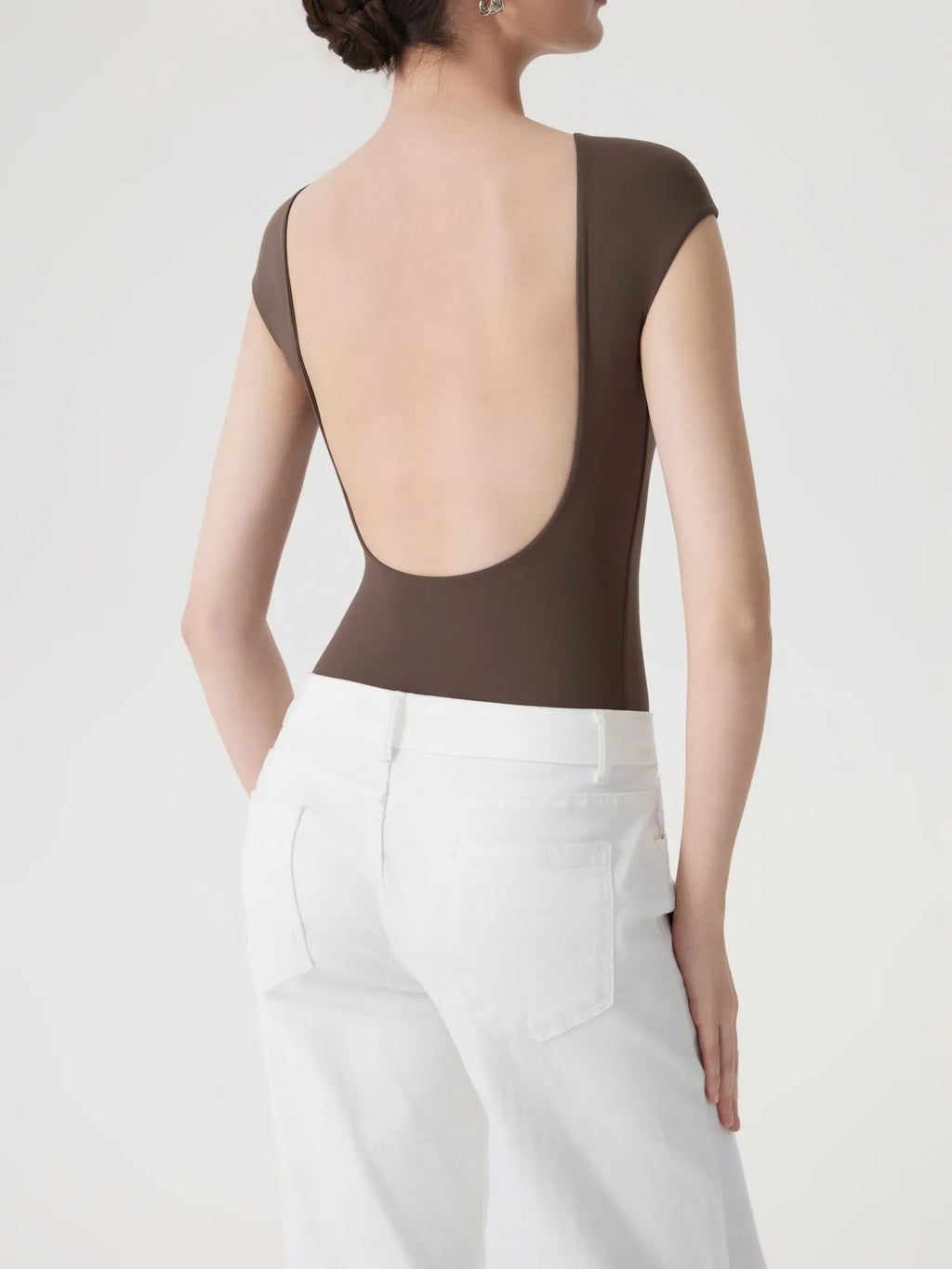 Backless Y2k Double Lined Bodysuit - Short Sleeve