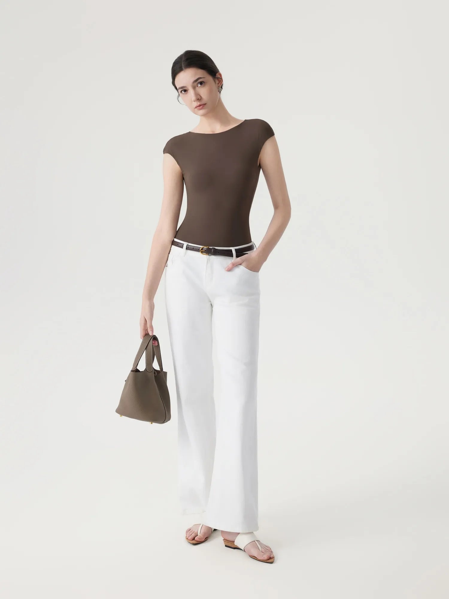Backless Y2k Double Lined Bodysuit - Short Sleeve