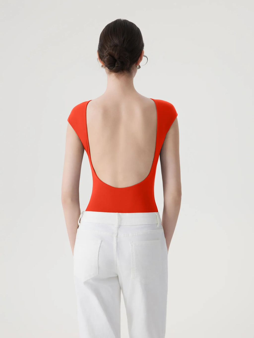 Backless Y2k Double Lined Bodysuit - Short Sleeve
