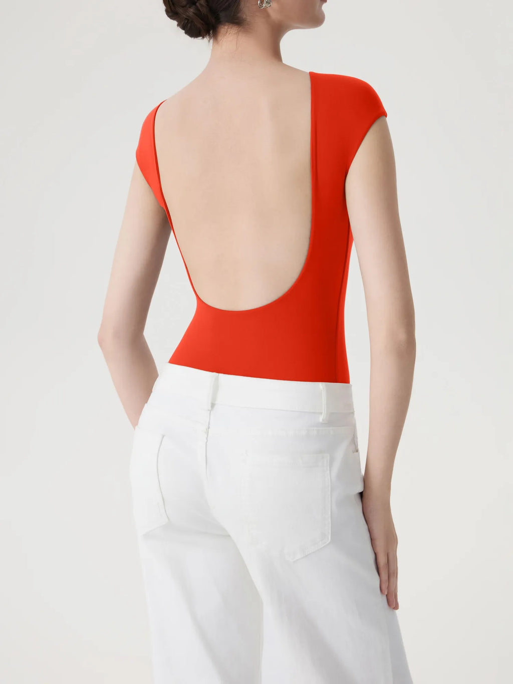 Backless Y2k Double Lined Bodysuit - Short Sleeve