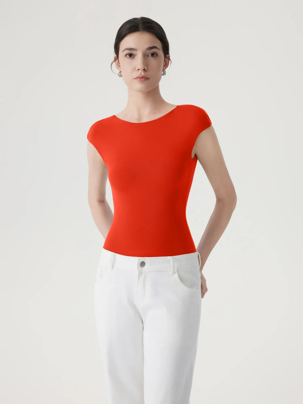 Backless Y2k Double Lined Bodysuit - Short Sleeve