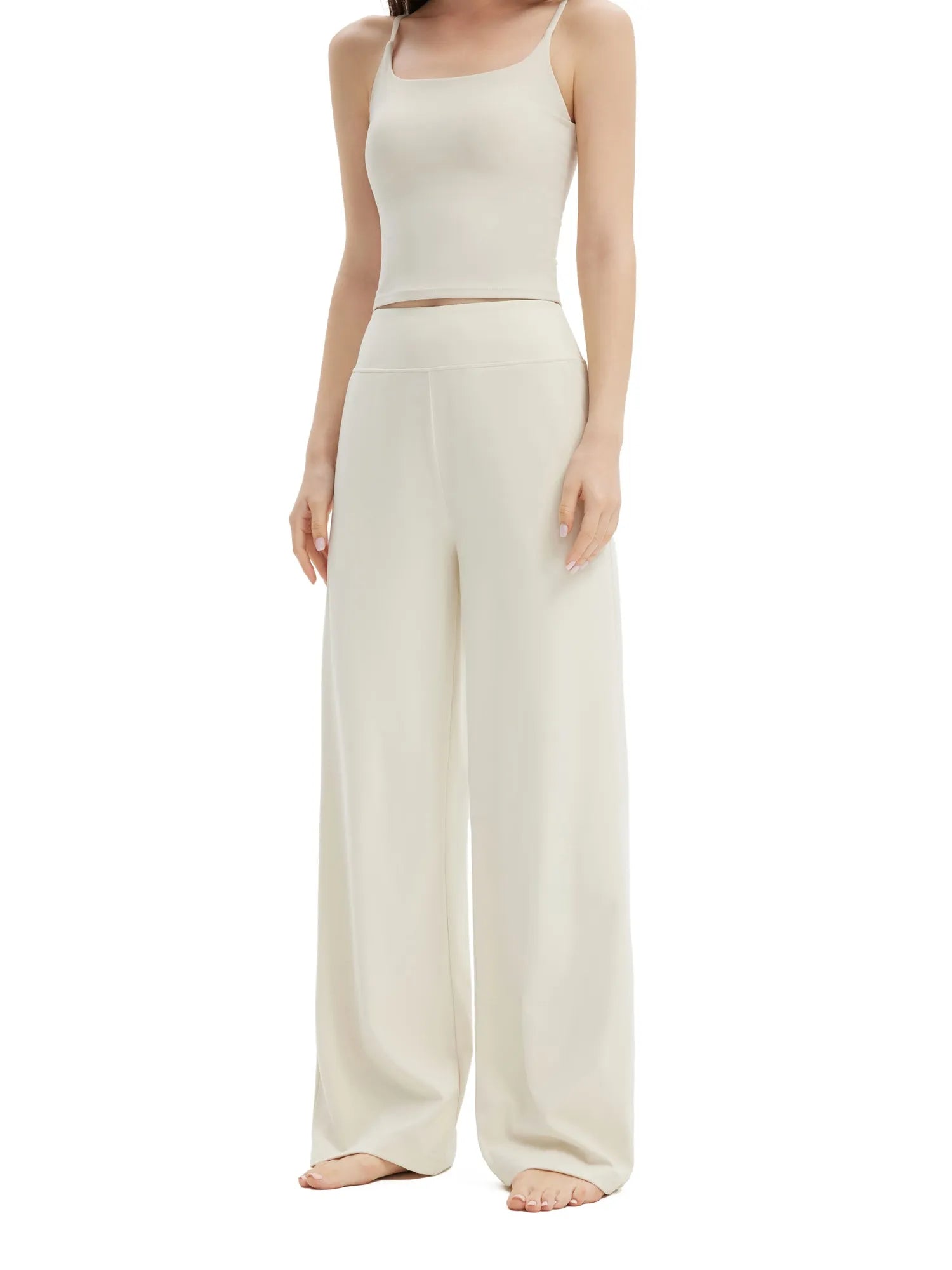 High Waisted Wide Leg Pockets Yoga Pants