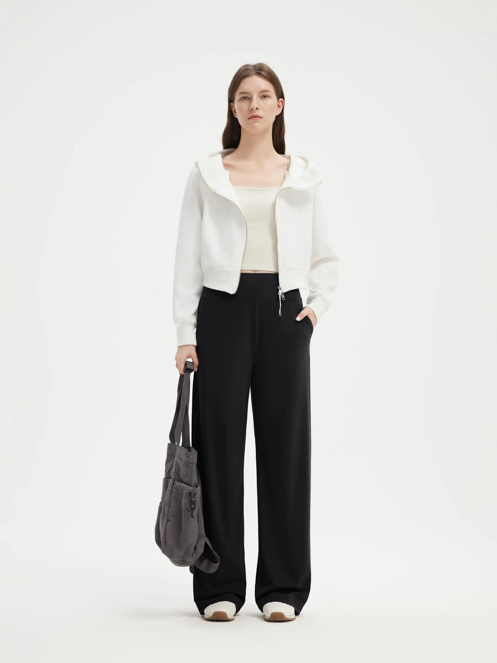 High Waisted Wide Leg Pockets Yoga Pants