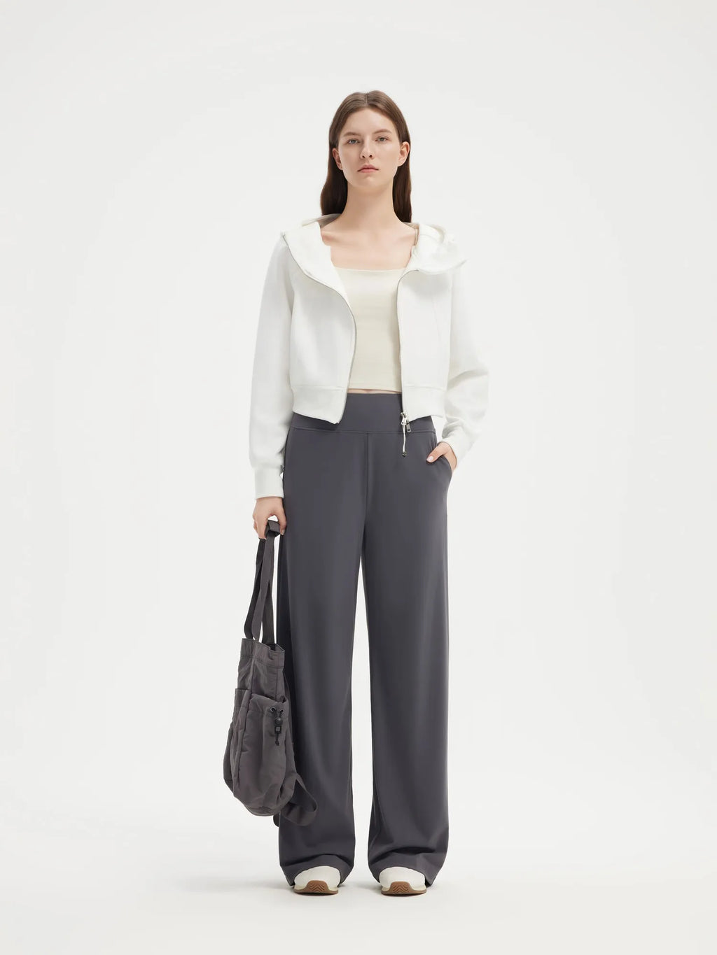 High Waisted Wide Leg Pockets Yoga Pants
