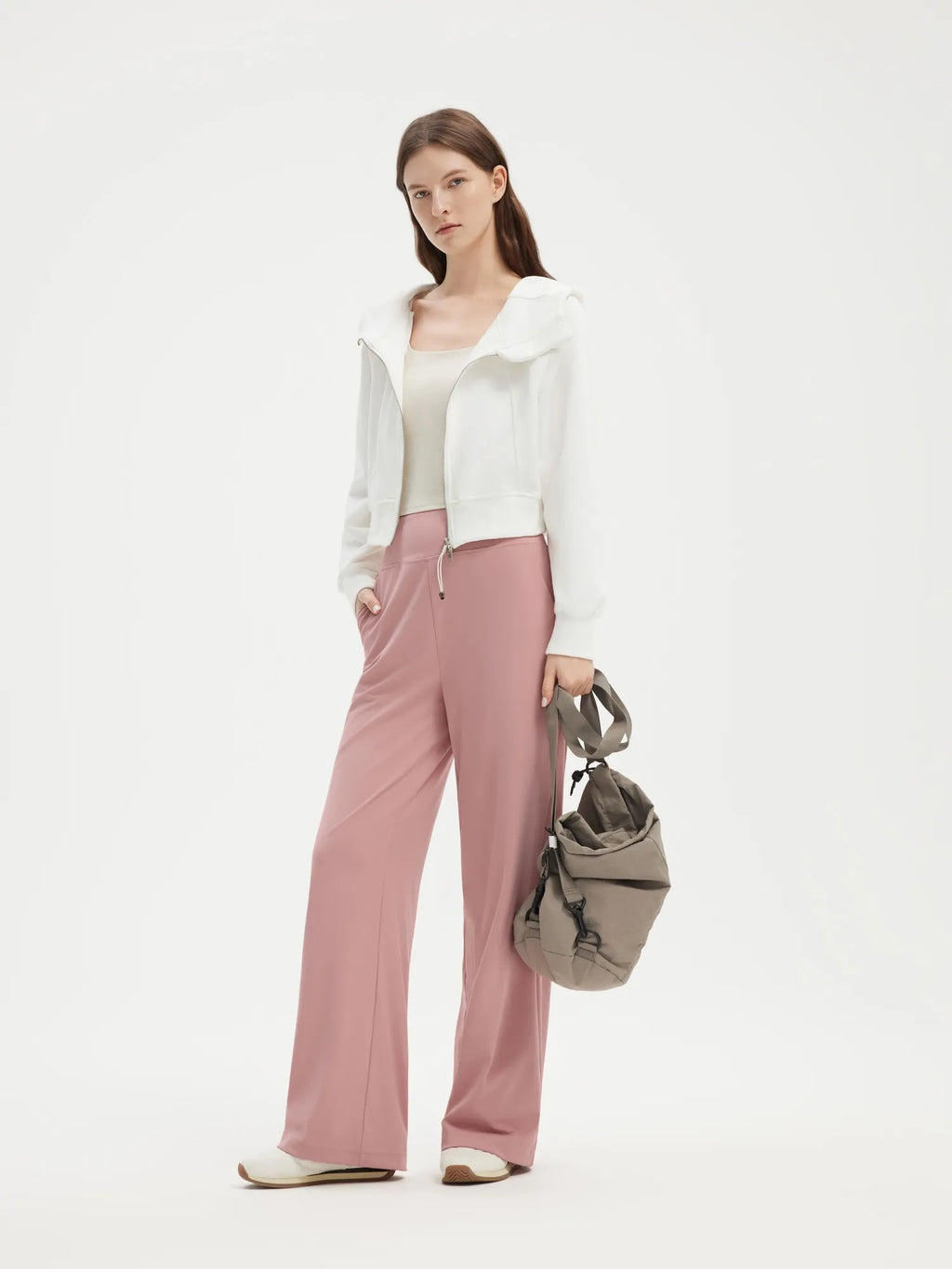 High Waisted Wide Leg Pockets Yoga Pants